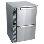 Glastender C1SB28 Silver 2 Solid Door Refrigerated Back Bar Storage Cabinet, 120 Volts