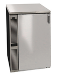 Glastender C1SL24 Black 2 Solid Door Refrigerated Back Bar Storage Cabinet, 120 Volts