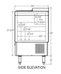 Glastender MF24-B Underbar Glass Froster