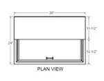 Glastender MF36-B Underbar Glass Froster