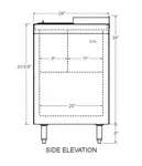 Glastender ST36-B Flat Top Bottle Cooler