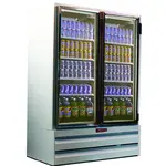 Howard-McCray GF42BM-FF 52.25'' 42.0 cu. ft. 2 Section White Glass Door Merchandiser Freezer