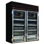 Howard-McCray GF48-FF-B 52.25'' 48.0 cu. ft. 2 Section Black Glass Door Merchandiser Freezer