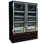 Howard-McCray GF65BM-B-FF 78.00'' 65.0 cu. ft. 3 Section Black Glass Door Merchandiser Freezer