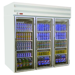 Howard-McCray GF75-FF-B 78.00'' 75.0 cu. ft. 3 Section Black Glass Door Merchandiser Freezer