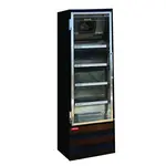 Howard-McCray GR19BM-B 26.50'' Black 1 Section Swing Refrigerated Glass Door Merchandiser