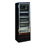 Howard-McCray GR22BM-B 26.50'' Black 1 Section Swing Refrigerated Glass Door Merchandiser