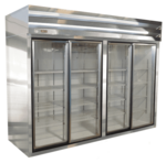 Howard-McCray GSR102-S 103.75'' Silver 4 Section Sliding Refrigerated Glass Door Merchandiser