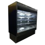 Howard-McCray R-OD35E-10-B-LED 123.00'' Black Vertical Air Curtain Open Display Merchandiser with 4 Shelves