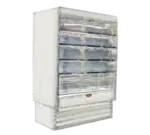 Howard-McCray R-OD35E-10-LED 123.00'' White Vertical Air Curtain Open Display Merchandiser with 4 Shelves