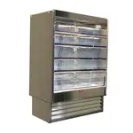 Howard-McCray R-OD35E-10-S-LED 123.00'' Stainless Steel Vertical Air Curtain Open Display Merchandiser with 4 Shelves