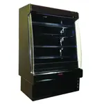 Howard-McCray R-OD35E-10S-B-LED 123.00'' Black Vertical Air Curtain Open Display Merchandiser with 4 Shelves