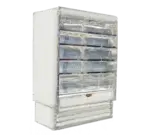 Howard-McCray R-OD35E-12-LED 147.00'' White Vertical Air Curtain Open Display Merchandiser with 4 Shelves