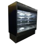 Howard-McCray R-OD35E-4-B-LED 51.00'' Black Vertical Air Curtain Open Display Merchandiser with 4 Shelves