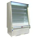 Howard-McCray R-OD35E-6S-S-LED 75.00'' Stainless Steel Vertical Air Curtain Open Display Merchandiser with 4 Shelves