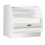 Howard-McCray R-OD40E-3L-LED 39.00'' White Horizontal Air Curtain Open Display Merchandiser with 2 Shelves