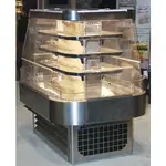 Howard-McCray R-OD42I-5-S-LED 60.00'' Stainless Steel Island Air Curtain Open Display Merchandiser with 3 Shelves
