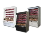 Howard-McCray R-OM35E-12S-S-LED 147.00'' Stainless Steel Vertical Air Curtain Open Display Merchandiser with 4 Shelves