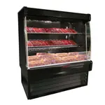 Howard-McCray R-OM35E-3L-S-LED 39.00'' Stainless Steel Vertical Air Curtain Open Display Merchandiser with 2 Shelves
