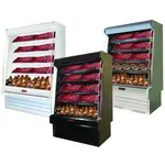 Howard-McCray R-OM35E-3S-S-LED 39.00'' Stainless Steel Vertical Air Curtain Open Display Merchandiser with 4 Shelves
