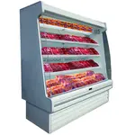 Howard-McCray R-OM35E-4S-LED 51.00'' White Vertical Air Curtain Open Display Merchandiser with 2 Shelves