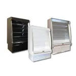 Howard-McCray SC-OD35E-6S-LED 75.00'' White Vertical Air Curtain Open Display Merchandiser with 4 Shelves