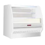 Howard-McCray SC-OD40E-6L-LED 75.00'' White Horizontal Air Curtain Open Display Merchandiser with 2 Shelves