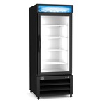 Kelvinator Commercial KCHGM12R 25.00'' Black 1 Section Swing Refrigerated Glass Door Merchandiser