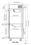 M3RF19-2-N 1-Section M3 Refrigerator & Freezer