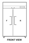 M3RF45-2-N 2-Section J Series Refrigerator & Freezer