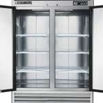 Maxx Cold MCF-49FDHC 54.00'' Bottom Mounted 2 Section Solid Door Reach-In Freezer