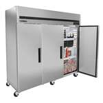 Maxx Cold MCFT-72FDHC 81.00'' Top Mounted 3 Section Solid Door Reach-In Freezer