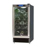 Maxx Cold MCWC28 14.50'' 1 Section Undercounter Refrigerator with 1 Right Hinged Solid Door and Side / Rear Breathing Compressor