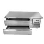 Maxx Cold MXCB60HC X-Series 62" 2 Drawer Refrigerated Chef Base with Top - 115 Volts