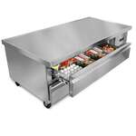 Maxx Cold MXCB60HC X-Series 62" 2 Drawer Refrigerated Chef Base with Top - 115 Volts