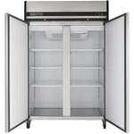 Maxx Cold MXCF-49FDHC 53.90'' Top Mounted 2 Section Solid Door Reach-In Freezer