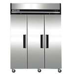 Maxx Cold MXCF-72FDHC 81.00'' Top Mounted 3 Section Solid Door Reach-In Freezer