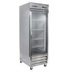 Maxx Cold MXCR-23GDHC 29.90'' Bottom Mounted 1 Section Door Reach-In Refrigerator