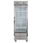 Maxx Cold MXCR-23GDHC 29.90'' Bottom Mounted 1 Section Door Reach-In Refrigerator