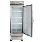 Maxx Cold MXCR-23GDHC 29.90'' Bottom Mounted 1 Section Door Reach-In Refrigerator