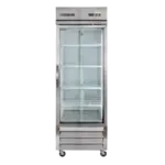 Maxx Cold MXCR-23GDHC 29.90'' Bottom Mounted 1 Section Door Reach-In Refrigerator