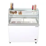 Maxx Cold MXDC-12 X-Series 54 Gallon Self-Contained 2/3 HP 70" Wide Ice Cream Dipping Cabinet