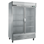 Maxx Cold MXSR-49GDHC 54.10'' 2 Section Door Reach-In Refrigerator