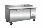 MVP Group LLC IPP71-4D Refrigerated Counter, Pizza Prep Table