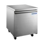 Norpole NP1F-27UC 27.00'' 1 Section Undercounter Freezer with 1 Right Hinged Solid Door and Side / Rear Breathing Compressor
