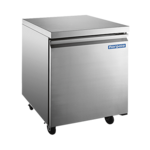 Norpole NP1R-27UC 27.00'' 1 Section Undercounter Refrigerator with 1 Right Hinged Solid Door and Side / Rear Breathing Compressor
