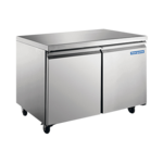 Norpole NP2F-48UC 47.00'' 2 Section Undercounter Freezer with 2 Left/Right Hinged Solid Doors and Side / Rear Breathing Compressor