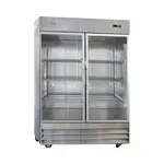 Norpole NP2R-G 54.00'' Bottom Mounted 2 Section Door Reach-In Refrigerator