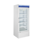 Norpole NPGR1-S 28.00'' White 1 Section Swing Refrigerated Glass Door Merchandiser
