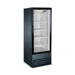 Norpole NPGR1-S9B 22.00'' Black 1 Section Swing Refrigerated Glass Door Merchandiser